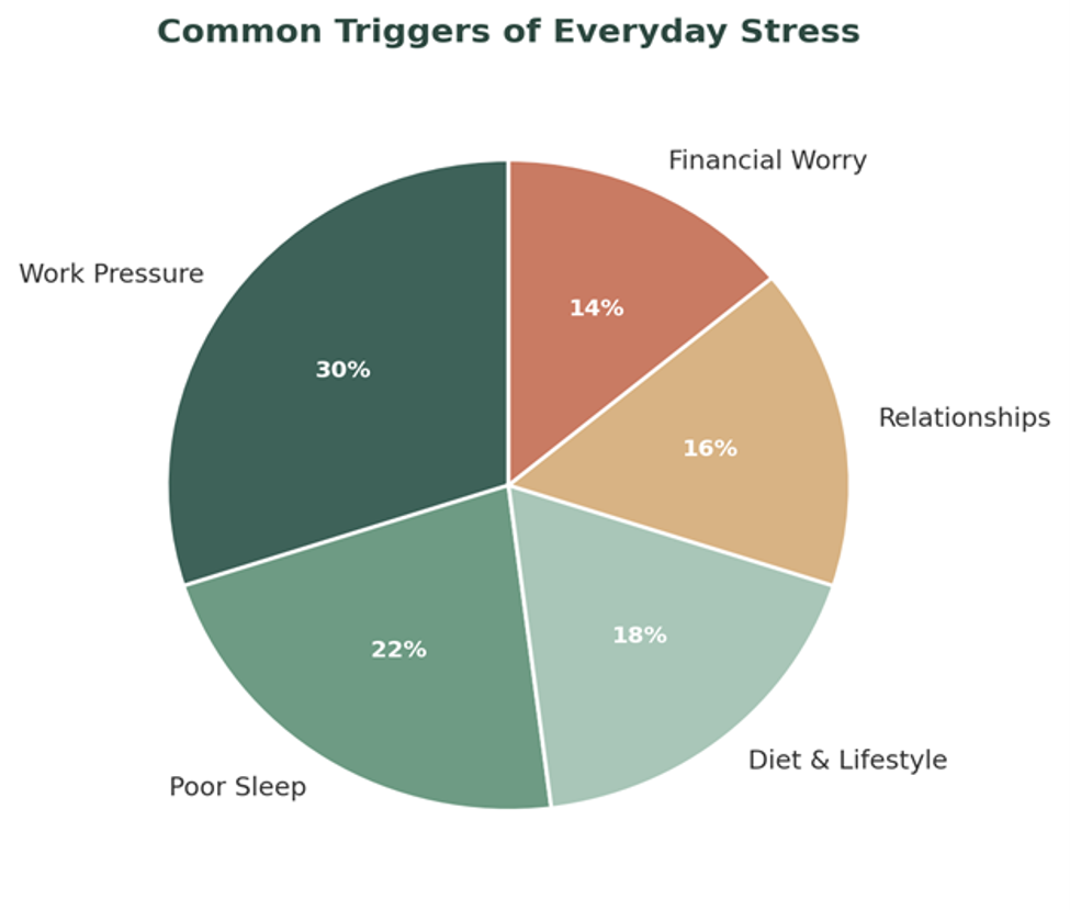 Common everyday triggers behind ongoing stress